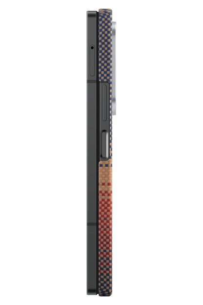 Pitaka Tactile Woven Galaxy Z Fold 6 MagSafe Uyumlu Aramid Fiber Kılıf Sunset