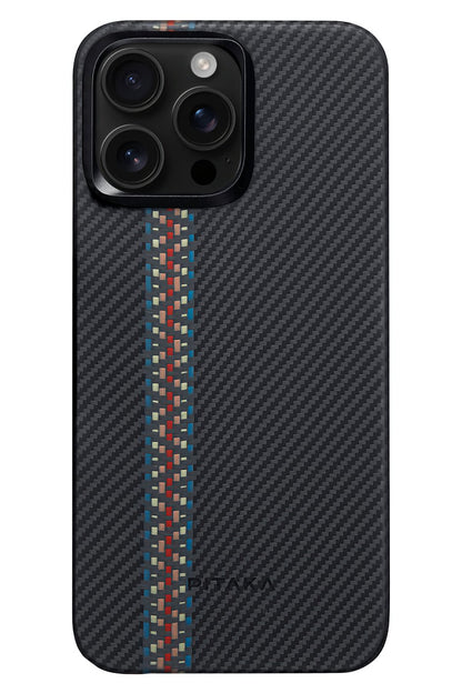 Tactile Woven iPhone 14 Pro MagSafe Uyumlu 600D Aramid Fiber Kılıf Brake The Line