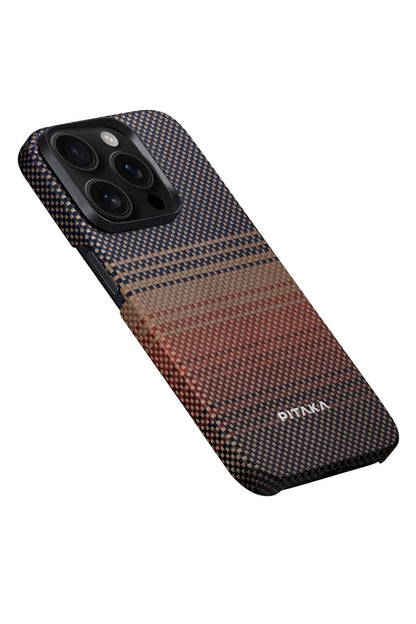 Tactile Woven iPhone 15 Pro MagSafe Uyumlu Kılıf Sunset