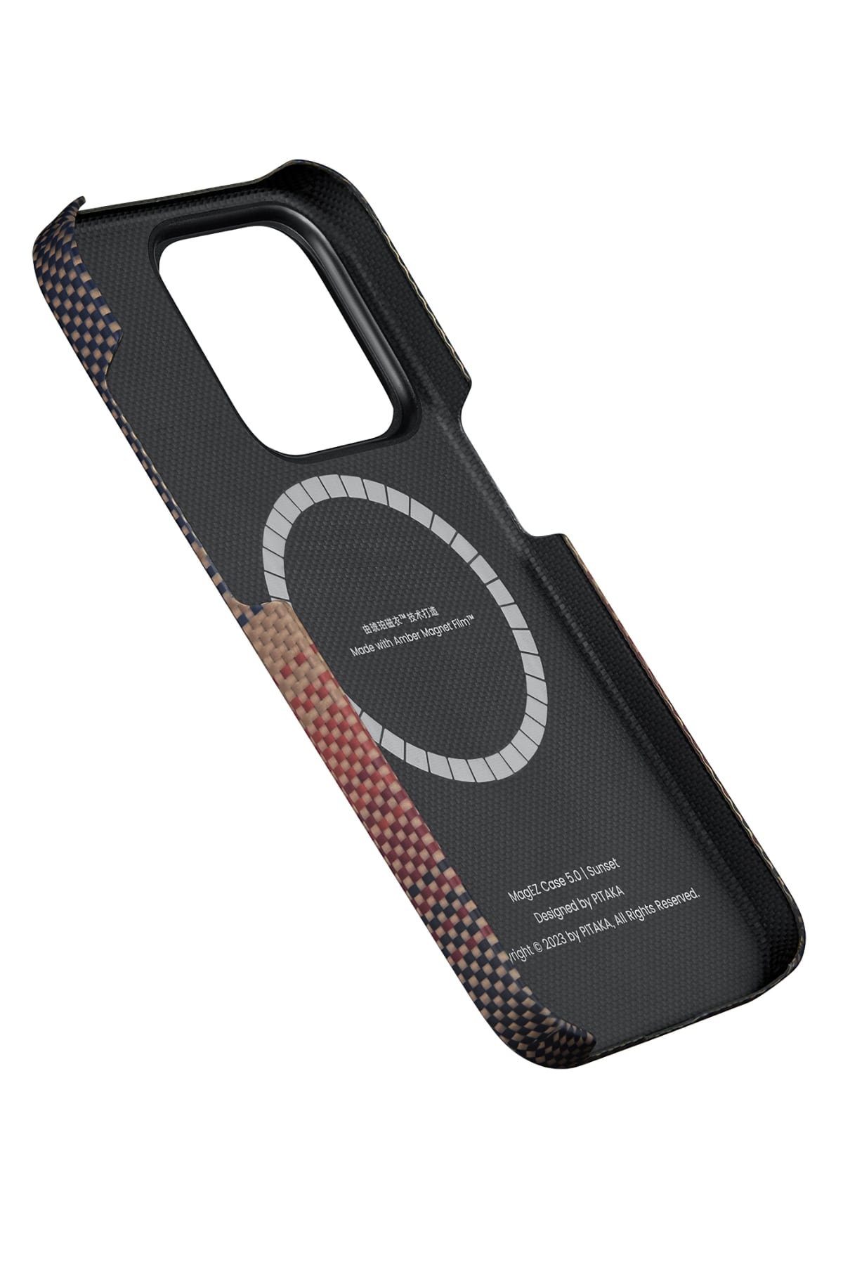 Tactile Woven iPhone 15 Pro MagSafe Uyumlu Kılıf Sunset