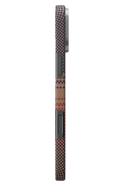 Pitaka Tactile Woven iPhone 16 Plus MagSafe Uyumlu Kılıf Sunset
