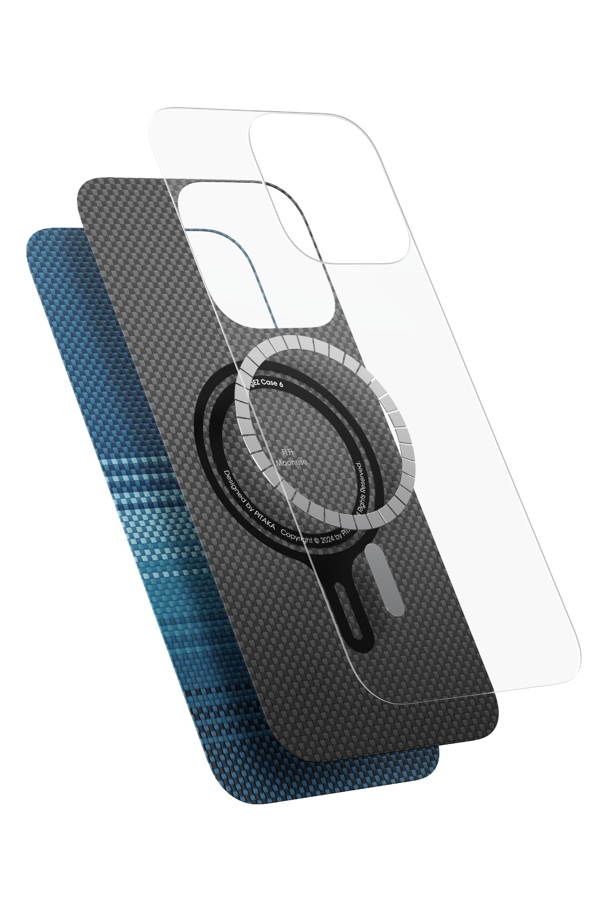 Pitaka Tactile Woven iPhone 16 Pro MagSafe Uyumlu Kılıf Moonrise