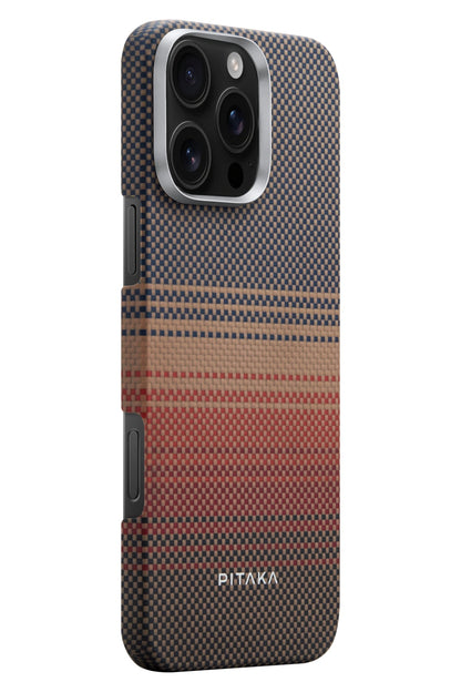 Pitaka Tactile Woven iPhone 16 Pro MagSafe Uyumlu Kılıf Sunset