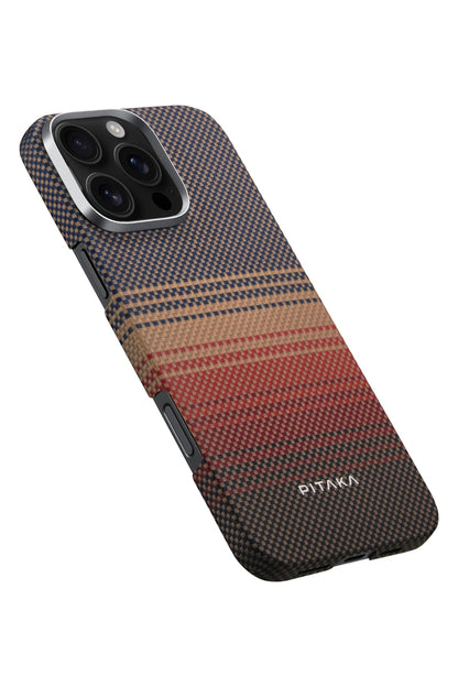 Pitaka Tactile Woven iPhone 16 Pro Max MagSafe Uyumlu Kılıf Sunset