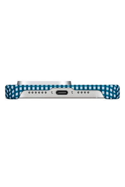Ultra Slim AWA iPhone 15 Pro Max MagSafe Uyumlu 600D Aramid Fiber Kılıf Ocean
