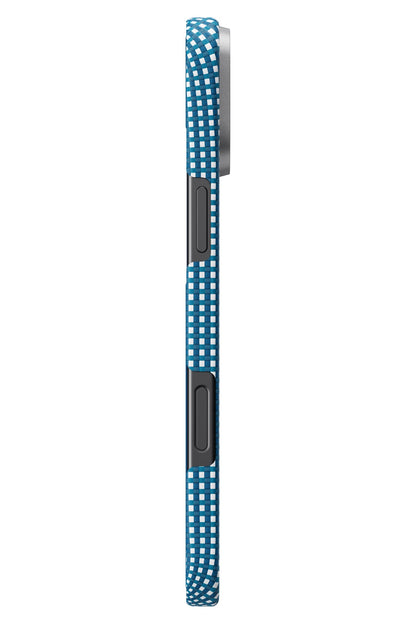Ultra Slim iPhone 16 MagSafe Uyumlu Aramid Fiber Kılıf Ocean Blue