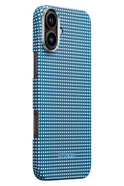 Pitaka Ultra Slim iPhone 16 Plus MagSafe Uyumlu Aramid Fiber Kılıf Ocean Blue