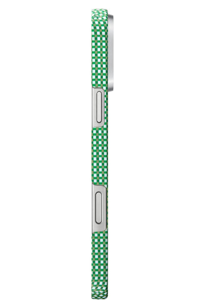 Ultra Slim iPhone 16 Pro MagSafe Uyumlu Aramid Fiber Kılıf Forest Green