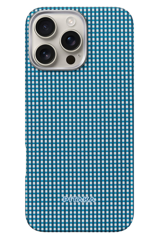 Ultra Slim iPhone 16 Pro MagSafe Uyumlu Aramid Fiber Kılıf Ocean Blue
