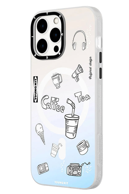 Youngkit Plaything iPhone 14 Pro Max uyumlu Magsafe Beyaz Kılıf
