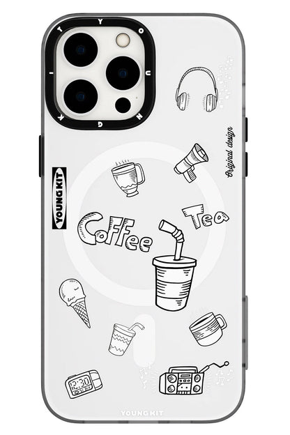Youngkit Plaything iPhone 14 Pro uyumlu Magsafe Beyaz Kılıf