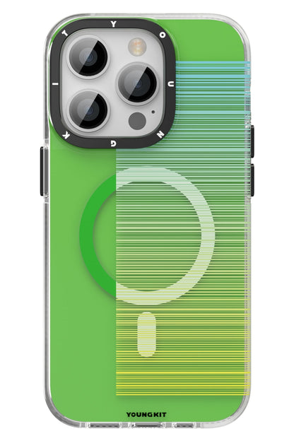 Youngkit Pure iPhone 14 Pro Max Magsafe Yeşil Kılıf