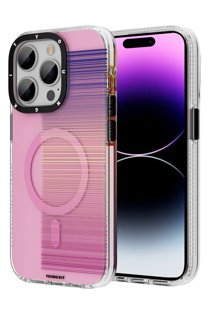 Youngkit Pure iPhone 14 Pro Max Magsafe Pembe Kılıf