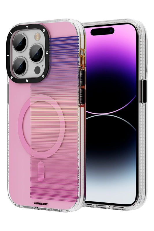 Youngkit Pure iPhone 14 Pro Max Magsafe Pembe Kılıf