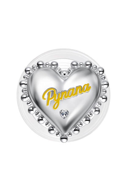 Pynana BubbleHeart 360 Derece Dönebilen Magsafe Uyumlu Ring Stand Telefon Tutucu