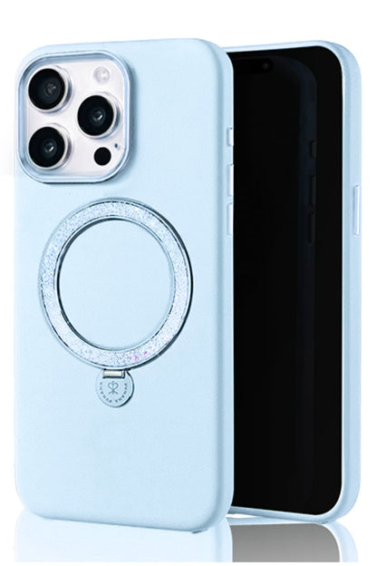 Pynana Dancing Circle iPhone 14 Pro Max Standlı Kılıf Magsafe Uyumlu Mavi
