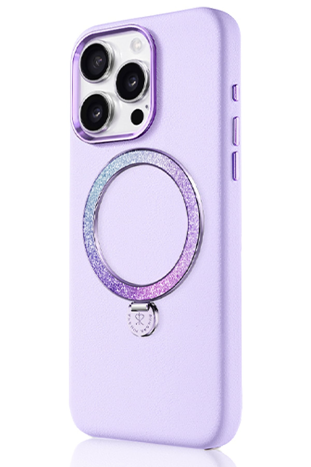 Pynana Dancing Circle iPhone 14 Pro Standlı Kılıf Magsafe Uyumlu Lila
