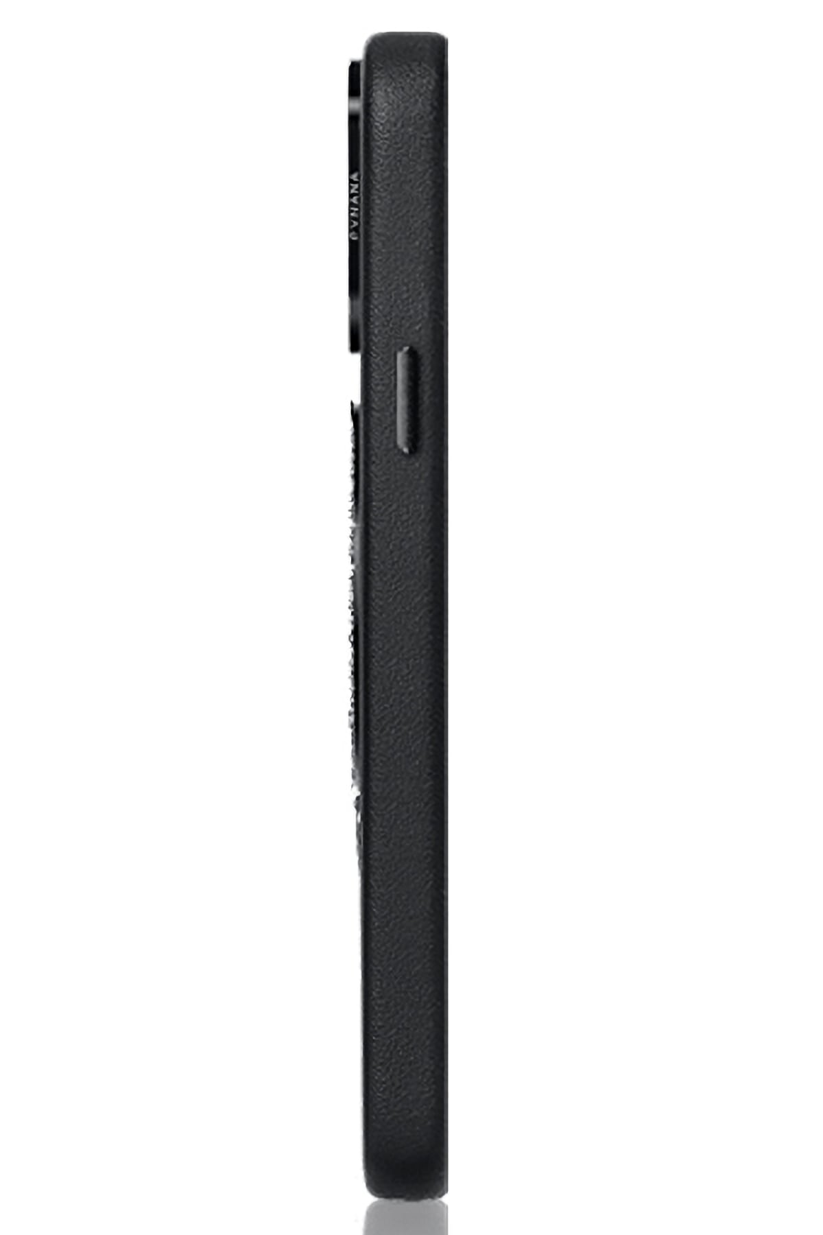 Pynana Dancing Circle iPhone 15 Pro Max Standlı Kılıf Magsafe Uyumlu Siyah