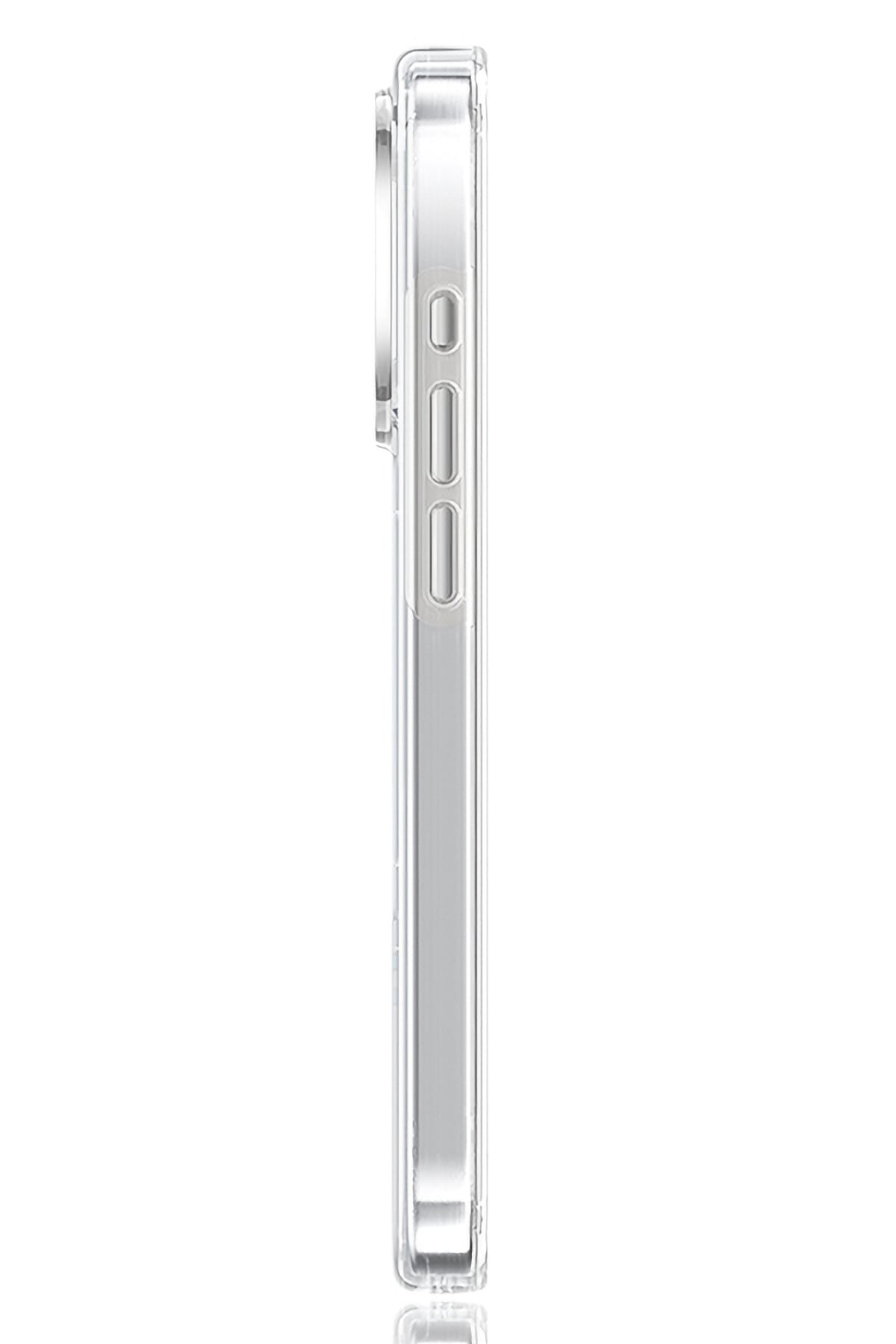 Pynana Dancing Streamer Magsafe Uyumlu iPhone 15 Pro Max Standlı Kılıf Beyaz