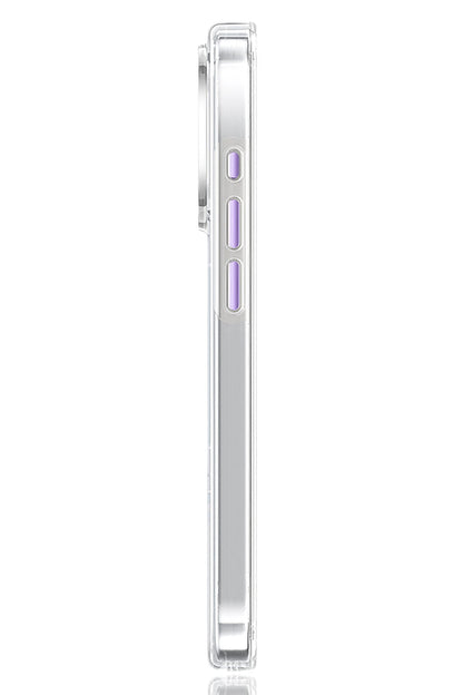 Pynana Dancing Streamer Magsafe Uyumlu iPhone 15 Pro Max Standlı Kılıf Mor