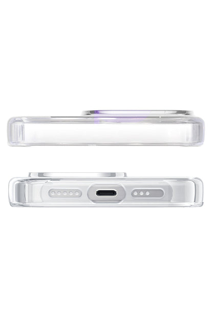 Pynana Dancing Streamer Magsafe Uyumlu iPhone 15 Pro Max Standlı Kılıf Mor