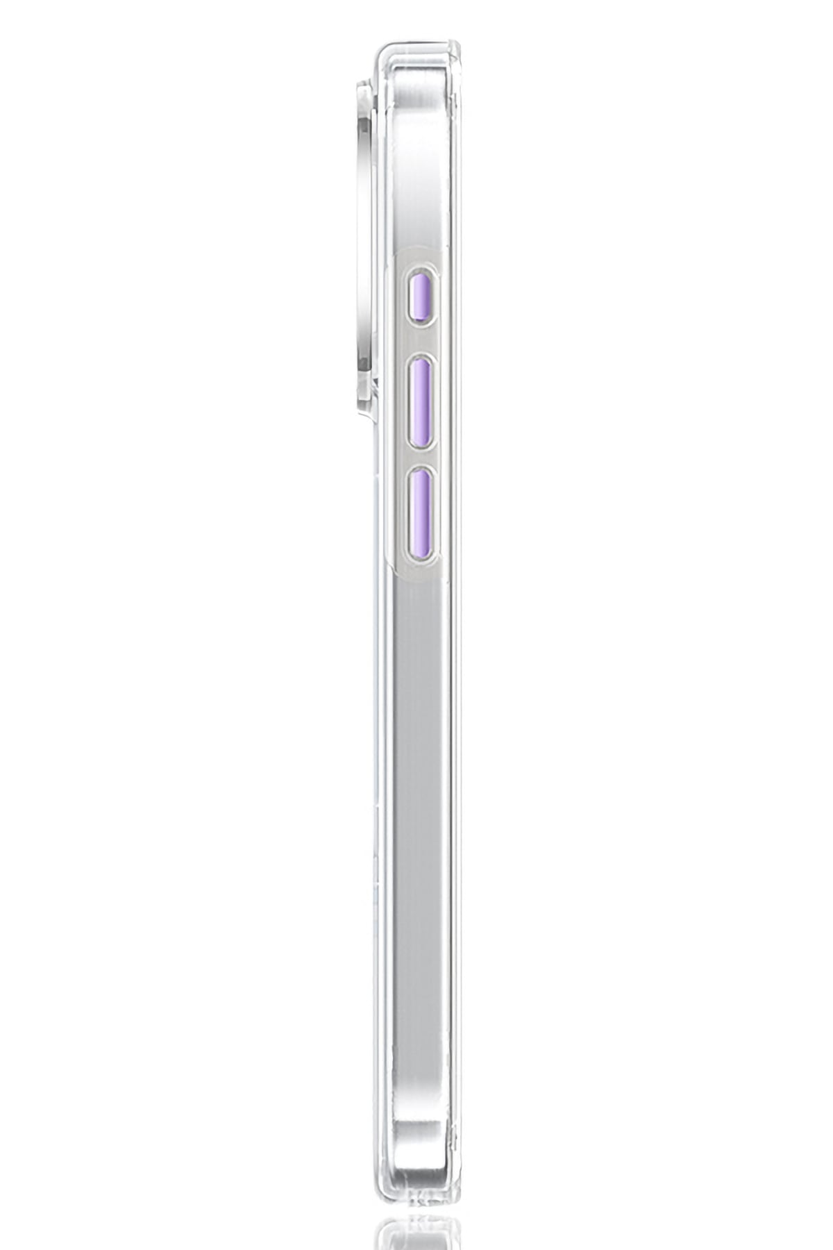 Pynana Dancing Streamer Magsafe Uyumlu iPhone 16 Pro Max Standlı Kılıf Mor