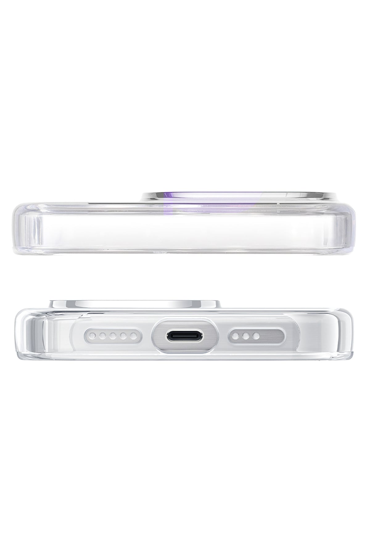 Pynana Dancing Streamer Magsafe Uyumlu iPhone 16 Pro Max Standlı Kılıf Mor