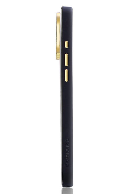 Pynana Metal Diamond iPhone 16 Pro Max Kılıf Siyah