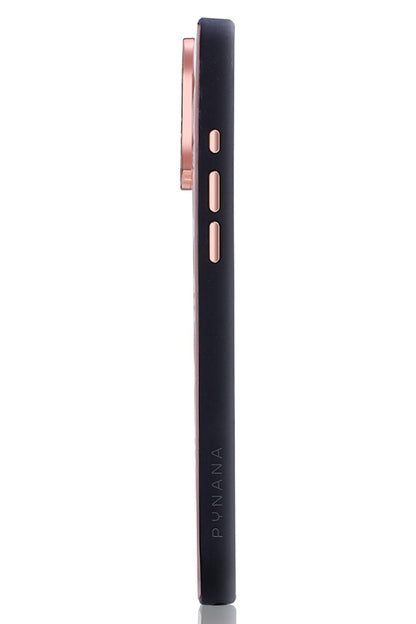 Pynana Metal Grid iPhone 16 Pro Kılıf Askı Aparatlı Pembe
