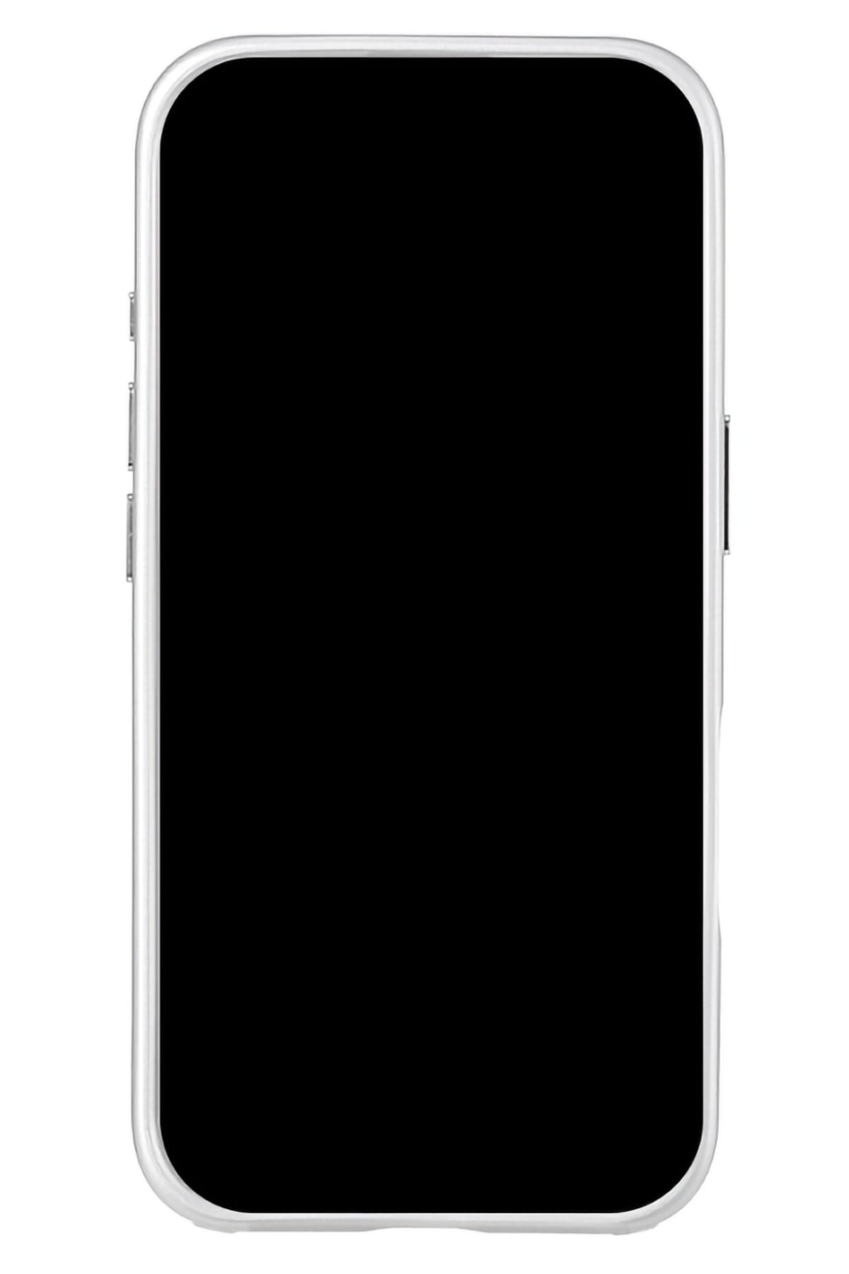 Pynana Mirror Serisi Zirconia Taşlı iPhone 16 Pro Max Kılıf Beyaz