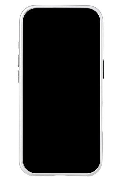 Pynana Mirror Serisi Zirconia Taşlı iPhone 16 Pro Max Kılıf Beyaz