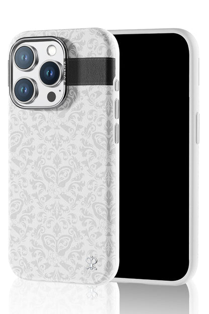 Pynana Print Serisi iPhone 16 Pro Magsafe Uyumlu Kılıf Beyaz