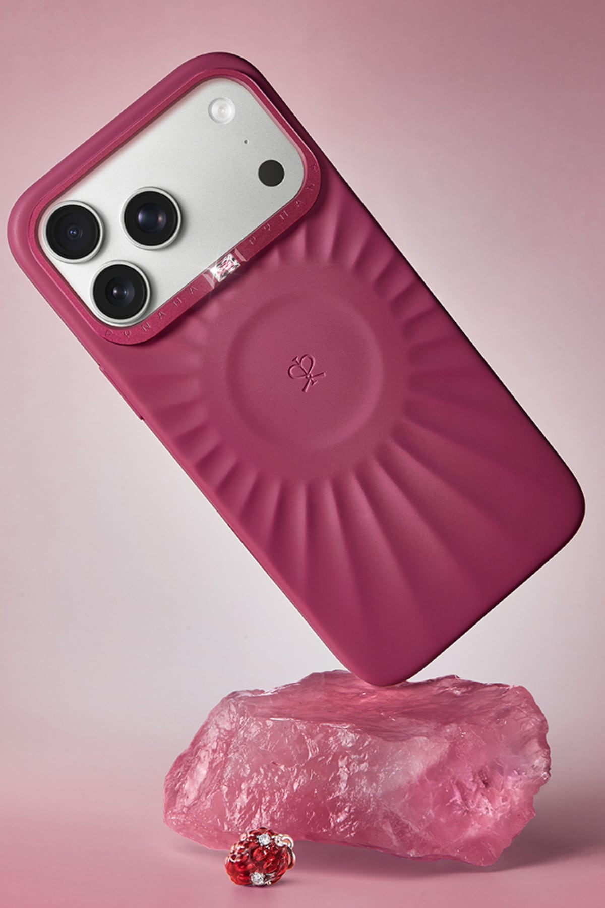 Pynana Starlight iPhone 16 Pro Max Kılıf Magsafe Uyumlu Bordo