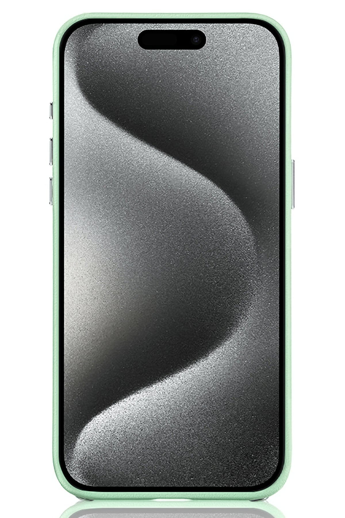 Pynana Starry iPhone 14 Pro Deri Kılıf Yeşil