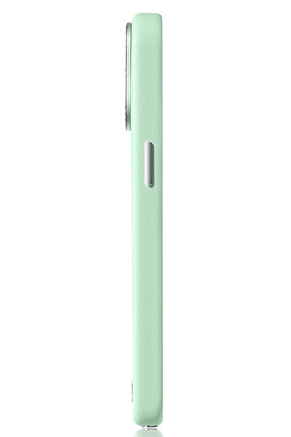 Pynana Starry iPhone 14 Pro Deri Kılıf Yeşil