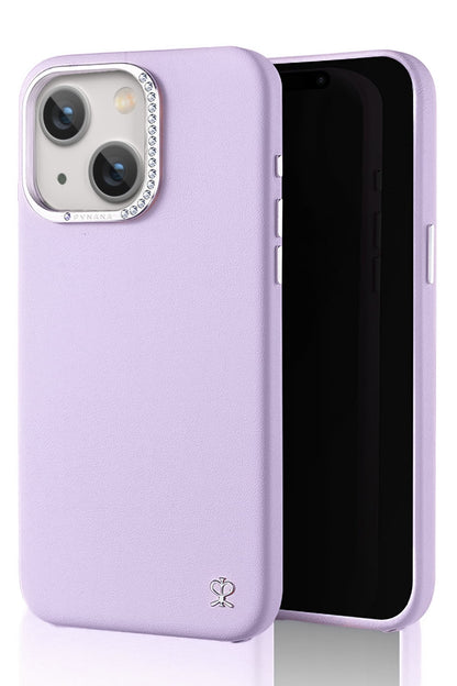 Pynana Starry iPhone 15 Deri Kılıf Lila