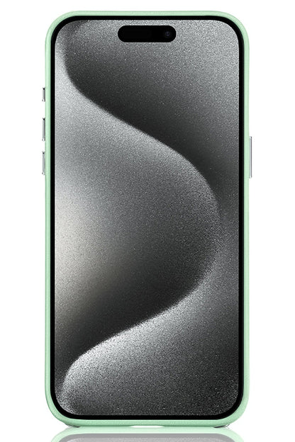 Pynana Starry iPhone 15 Pro Max Deri Kılıf Yeşil