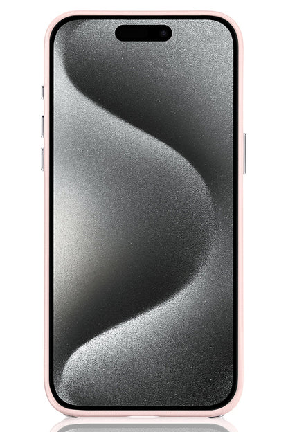 Pynana Starry iPhone 16 Pro Deri Kılıf Magsafe Uyumlu Pembe