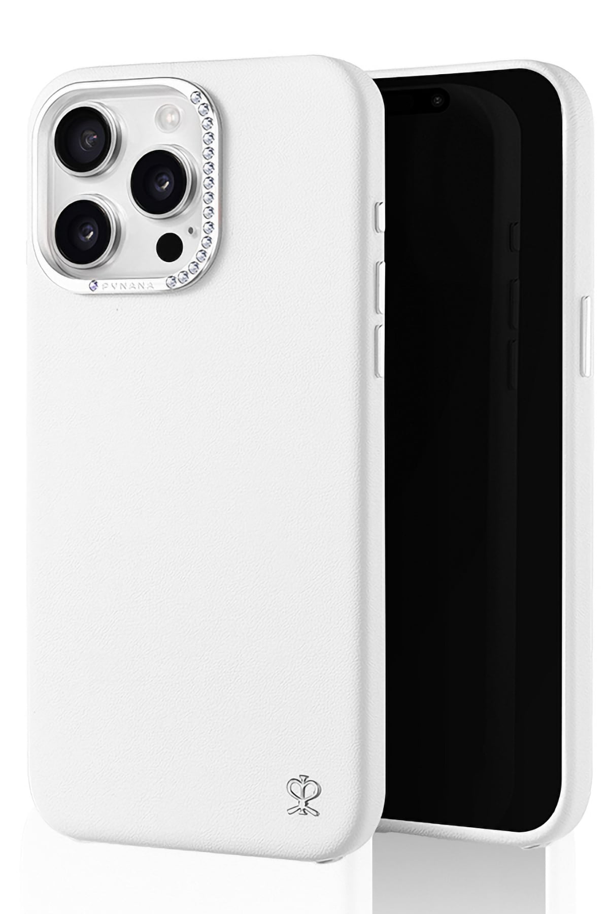 Pynana Starry iPhone 16 Pro Max Deri Kılıf Magsafe Uyumlu Beyaz