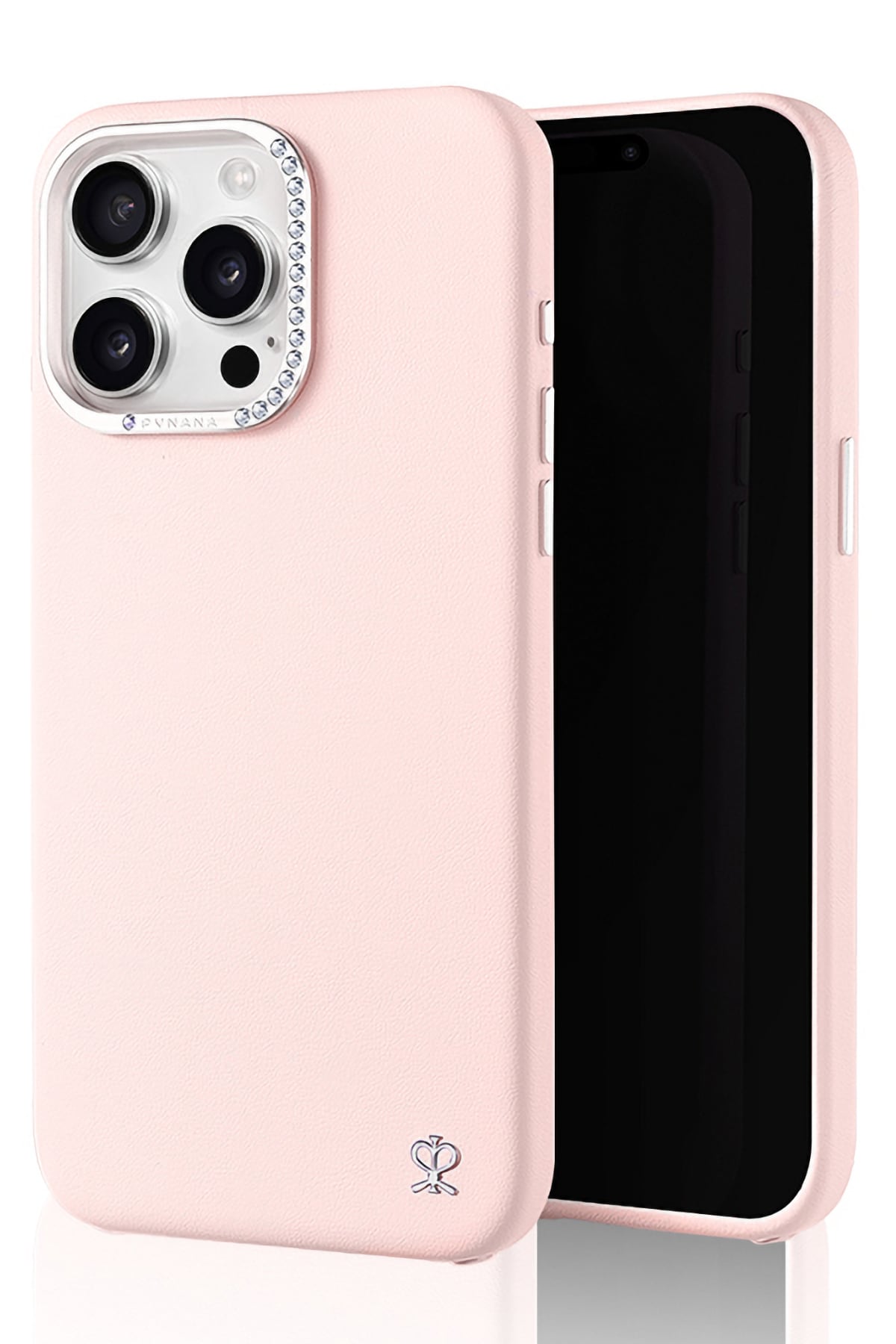 Pynana Starry iPhone 16 Pro Max Deri Kılıf Magsafe Uyumlu Pembe
