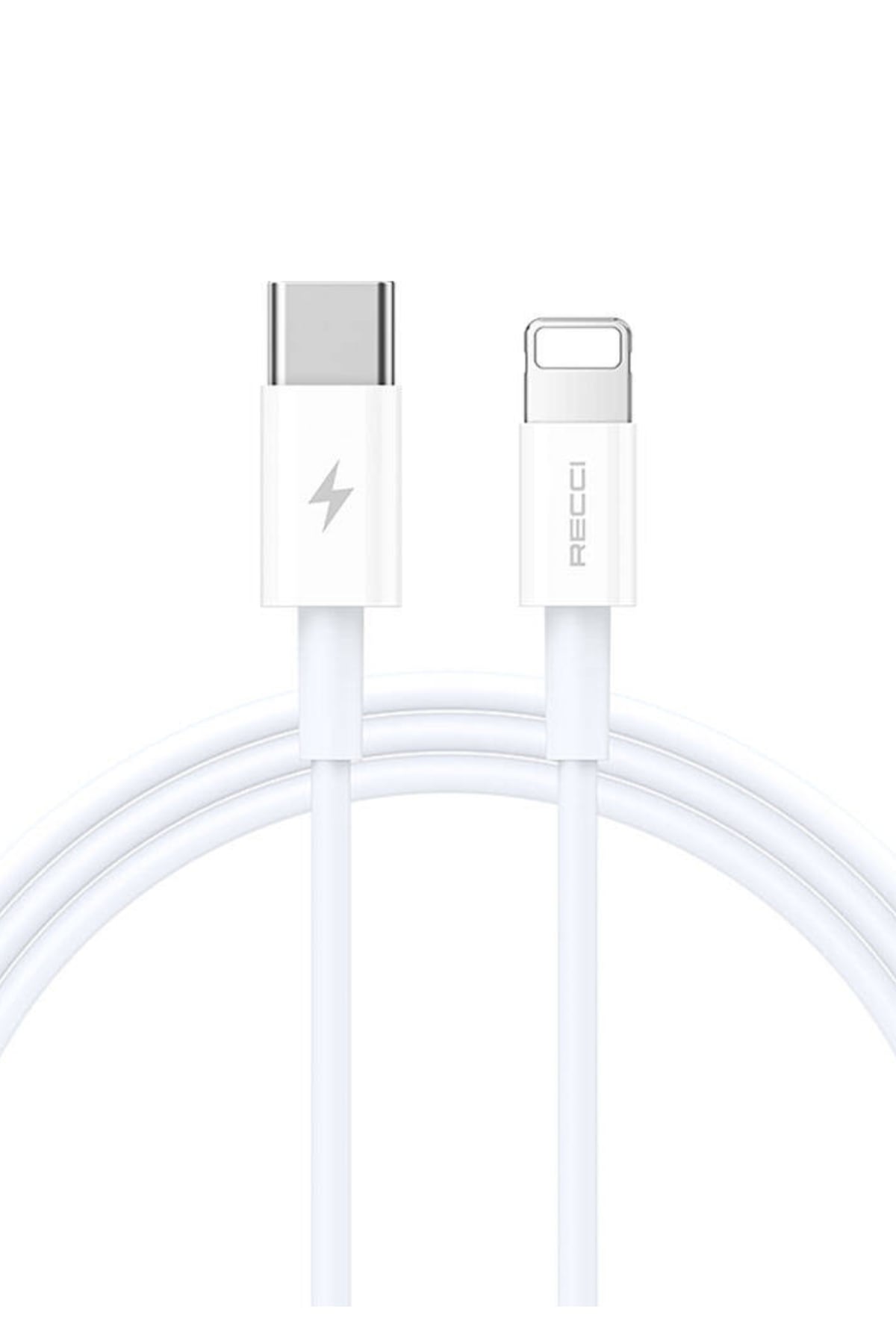 Recci Lightning to Type-C iPhone Hızlı Şarj Kablosu PD 20W 1M