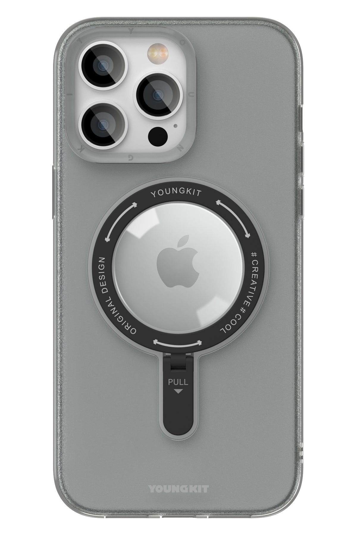 Youngkit Rock iPhone 14 Pro Max Magsafe Siyah Stand Kılıf