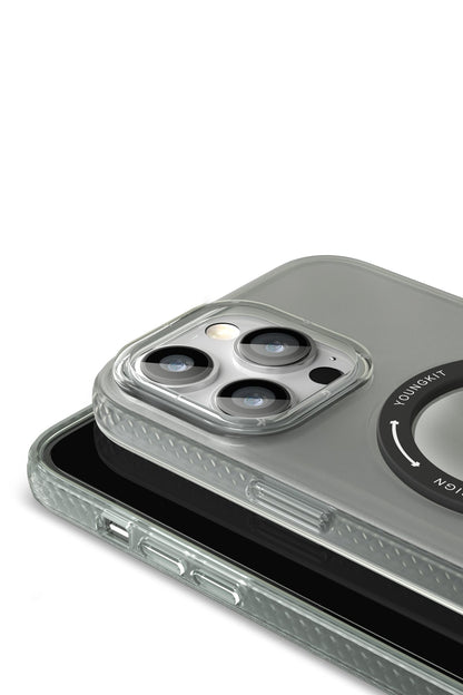 Youngkit Rock iPhone 14 Pro Max Magsafe Siyah Stand Kılıf