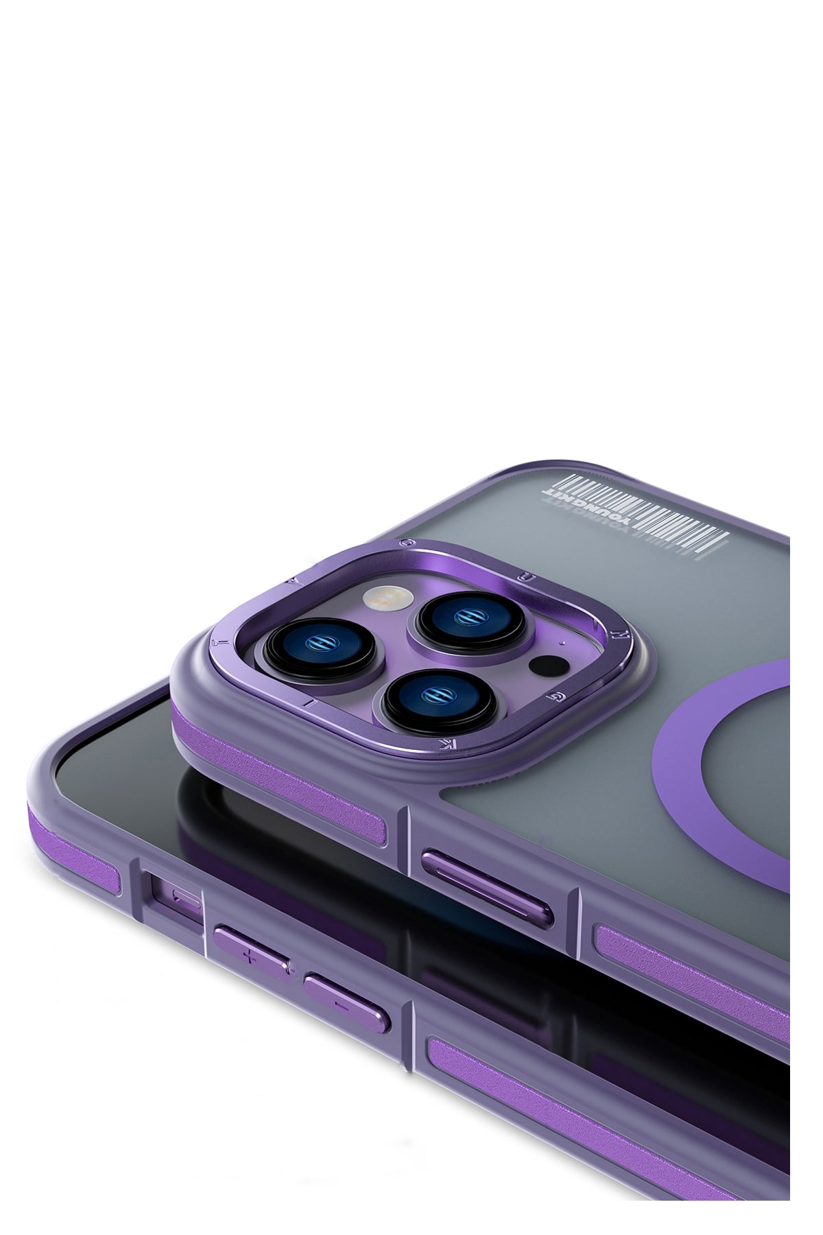 Youngkit Rock Sand Skin iPhone 14 Pro Max Magsafe Derin Mor Kılıf