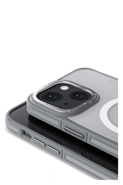 Youngkit Rock Sand Skin iPhone 15 Plus Uyumlu Magsafe Gri Kılıf