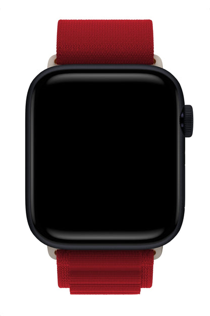 Apple Watch Uyumlu Alpine Loop Kordon Rojo