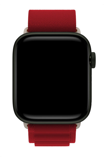 Apple Watch Uyumlu Alpine Loop Kordon Rojo