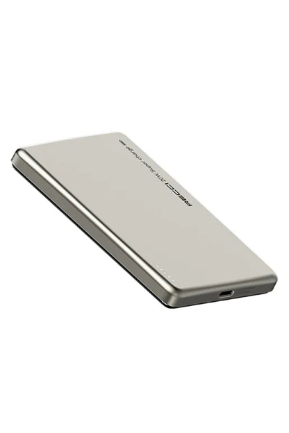 Recci Magsafe PD Hızlı Şarj Özellikli Powerbank 15W 4900mAh Titanium Gold