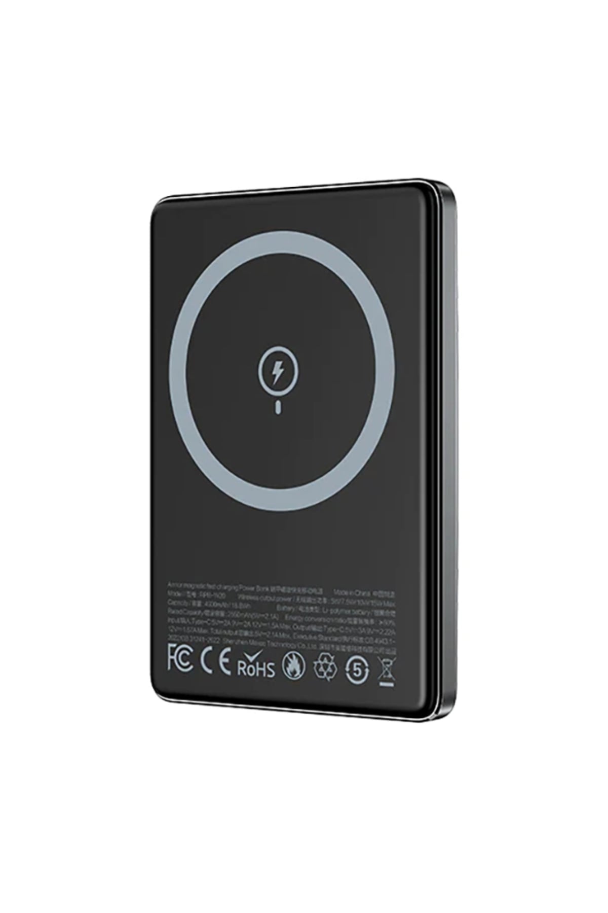 Recci Magsafe PD Hızlı Şarj Özellikli Powerbank 15W 4900mAh Gri