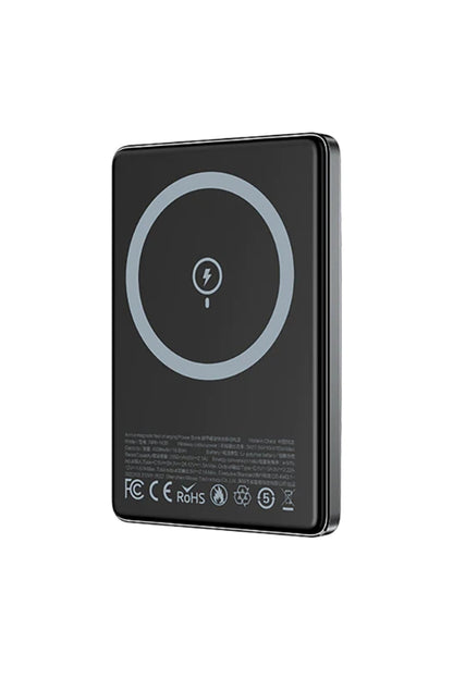 Recci Magsafe PD Hızlı Şarj Özellikli Powerbank 15W 4900mAh Gri